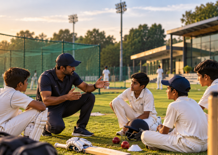 Cricket training at Ajeet Singh Cricket Academy