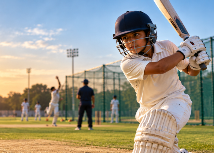 Cricket training at Ajeet Singh Cricket Academy