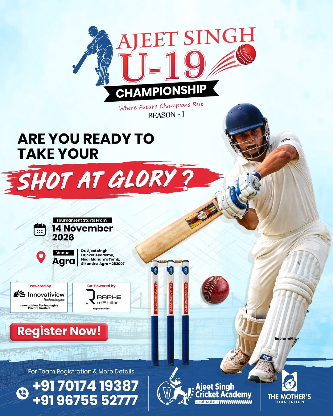 Ajeet Singh U-19 Championship Season 1 – poster